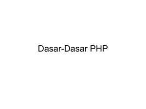 PHP Dasar