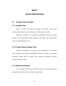 bab ii value proposition