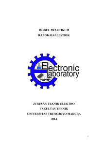 modul praktikum rangkaian listrik jurusan teknik elektro fakultas