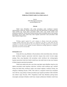 pentingnya modal kerja terhadap - portal ejurnal stie dharmaputra