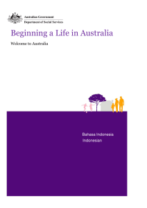 Beginning a Life in Australia - English