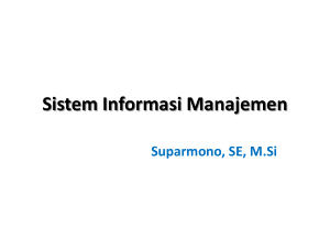 Sistem informasi manajemen - E
