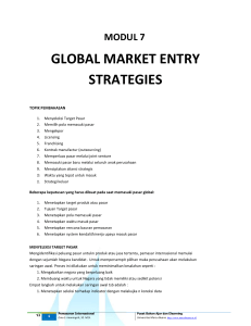 global market entry strategies