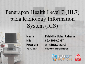 Penerapan Health Level 7 pada Radiology Information System