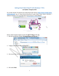 Panduan Setting Email Mikroskil di PC OS Windows