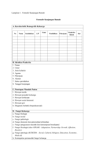 Lampiran 1. Formulir Kunjungan Rumah Formulir Kunjungan
