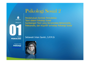 Psikologi Sosial 2 - Universitas Mercu Buana