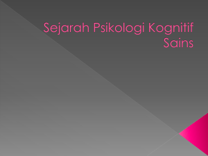 Sejarah Psikologi Kognitif