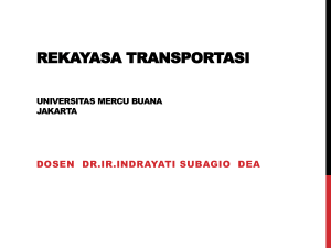 Rekayasa Transportasi Universitas Mercu Buana Jakarta