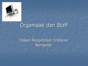 Organisasi dan Staff - E