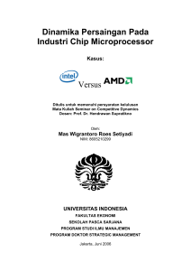 Dinamika Persaingan Pada Industri Chip Microprocessor