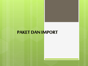 Paket dan Import