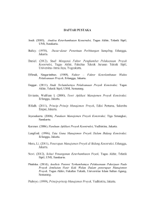 DAFTAR PUSTAKA Andi. (2003), Analisa Keterhambatan Konstruksi