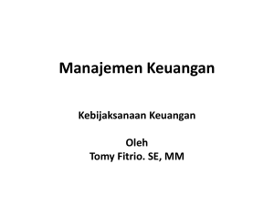 Manajemen Keuangan I - E