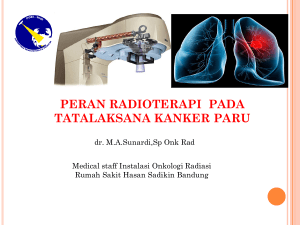 peran radioterapi pada tatalaksana kanker paru