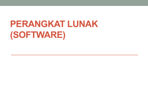 PERANGKAT LUNAK (SOFTWARE)