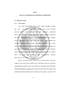 BAB 2 TINJAUAN TEORETIS DAN PERUMUSAN HIPOTESIS 2.1