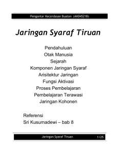 Jaringan Syaraf Tiruan