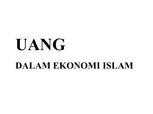 Uang dalam Ekonomi Islam II