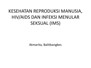 kesehatan reproduksi manusia, hiv/aids dan infeksi menular