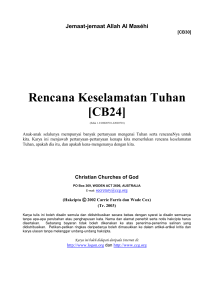 Rencana Keselamatan Tuhan [CB30] - Jemaat