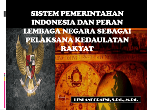sistem pemerintahan indonesia dan peran lembaga