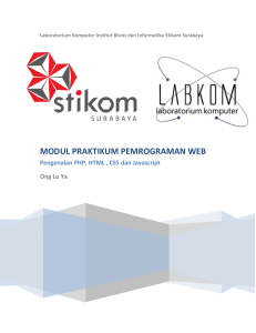 modul praktikum pemrograman web