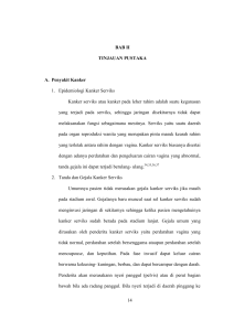 14 BAB II TINJAUAN PUSTAKA A. Penyakit Kanker 1