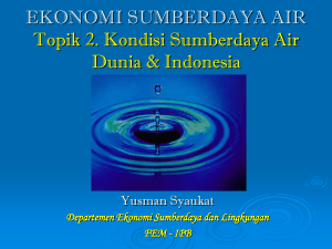 ekonomi sumberdaya air