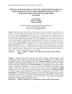 hubungan pengetahuan tentang terapi insulin dengan inisiasi