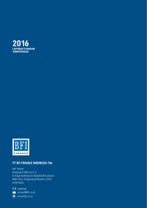 2016 - PT BFI Finance Indonesia Tbk