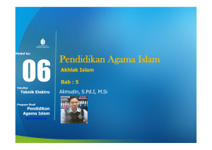 Pendidikan Agama Islam - Universitas Mercu Buana