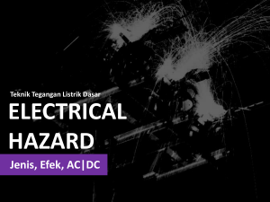 ELECTRICAL HAZARD Jenis, Efek, AC|DC Teknik