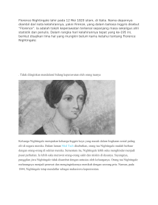 Florence Nightingale lahir pada 12 Mei 1820 silam, di Italia. Nama