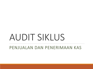 bab 13 audit siklus penjualan dan penagihan: tes - E