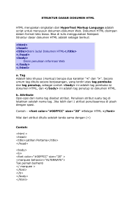 Dasar HTML