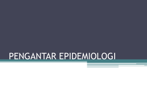 pengantar epidemiologi - Pengantar Ilmu Kesehatan Masyarakat