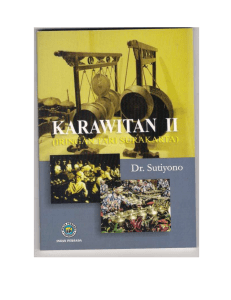 Buku Ajar MK Seni Karawitan II