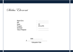silabus ekonomi - Guru Pembaharu
