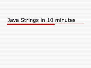 Java Strings in 5 minutes