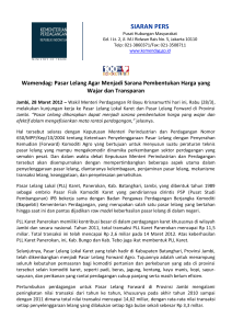 siaran pers - Kementerian Perdagangan Republik Indonesia