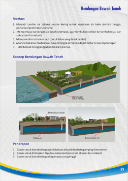 Penyusunan manual operasi dan pemeliharaan waduk