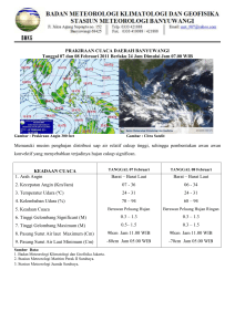 PRAKIRAAN CUACA DAERAH BANYUWANGI