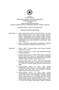 peraturan presiden republik indonesia nomor 54 tahun 2008