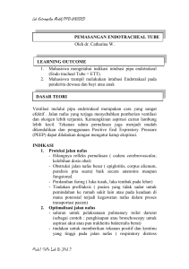 Pemasangan Endotracheal Tube