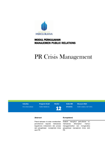 Modul Manajemen Public Relations [TM12]