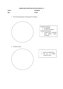 LEMBAR KERJA PRAKTIKUM HISTOLOGI MODUL 2.3 NAMA