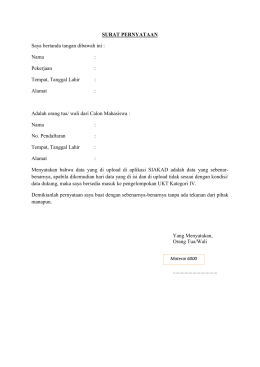Surat pernyataan