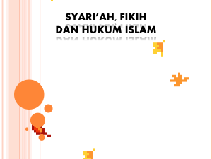 syariah fikih dan hukum islam