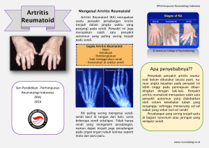 Artritis Reumatoid - perhimpunan reumatologi indonesia